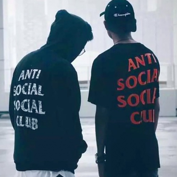 Men's / Teen Black Anti Social Social Club Paranoid T-shirt Size Small - Picture 3 of 6